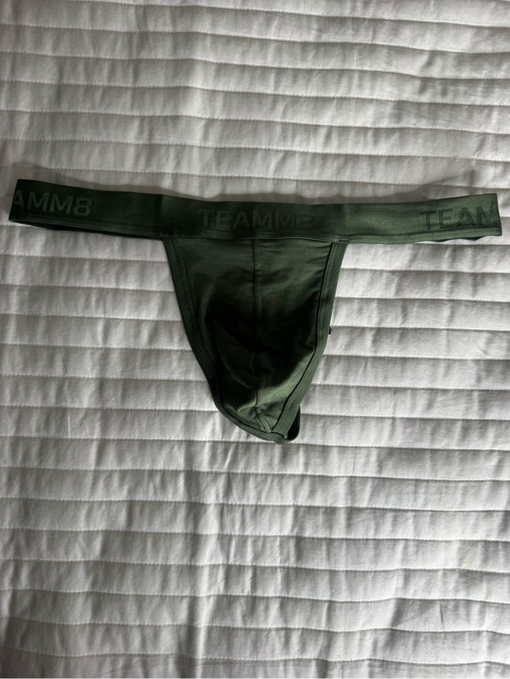 TEAMM8 Men's Olive Green Support thong